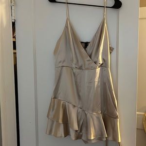 Champagne Silk Romper